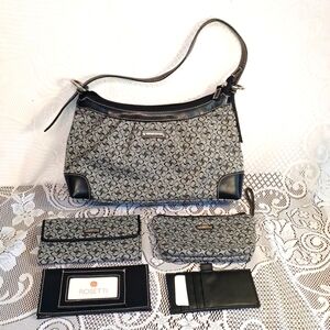 NEW! 5 pc Rosetti Purse wallets makeup bag card holder